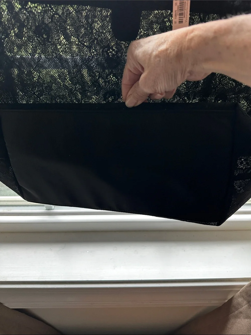 Victoria's Secret Black Lace Tote NWT